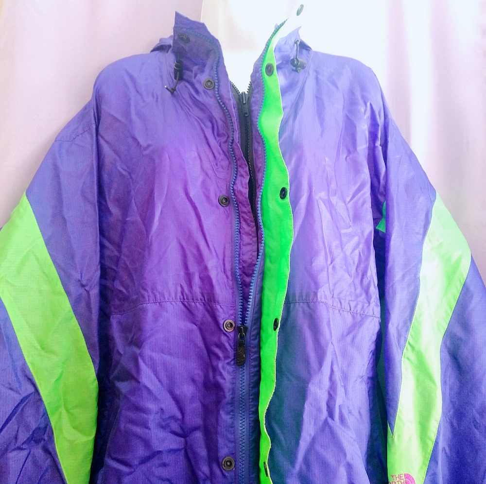 Vintage The North Face neon jacket